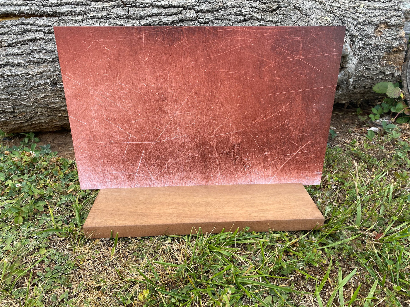 PatternPly® Acrylic Brushed Copper, Two Sided on Clear