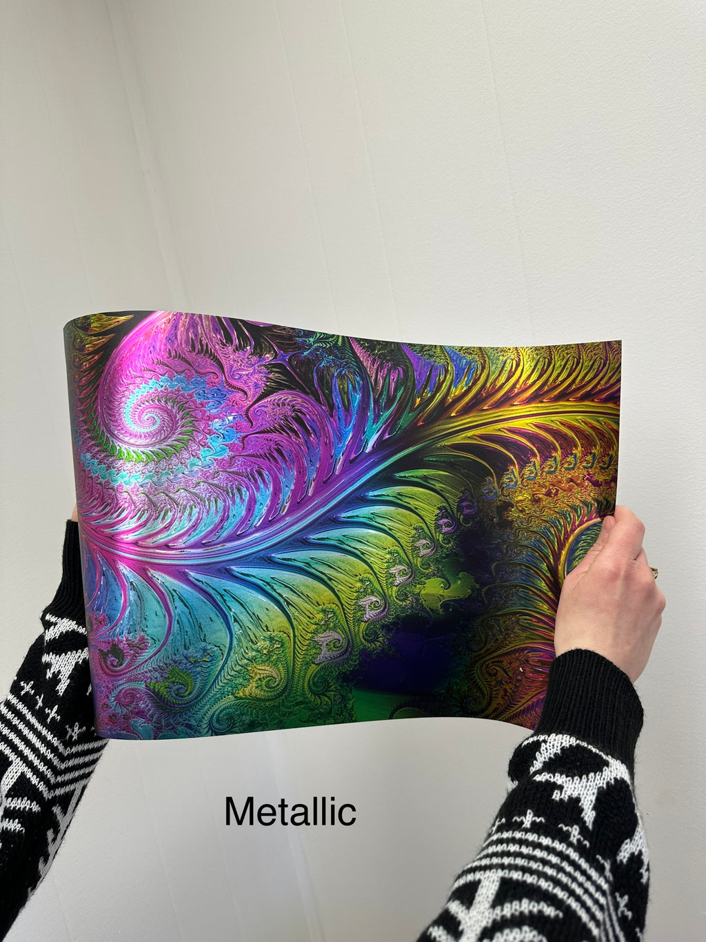 PatternPly® Transparent Glassy Rainbow Swirl product photo 2