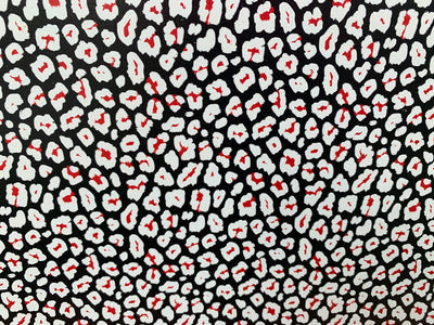 PatternPly® Black, White, and Red Leopard