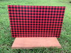 PatternPly® Full Coverage XL Buffalo Plaid sheet showing the pattern