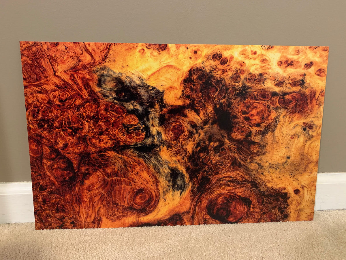 PatternPly® Full Coverage Burl 2 sheet showing the pattern