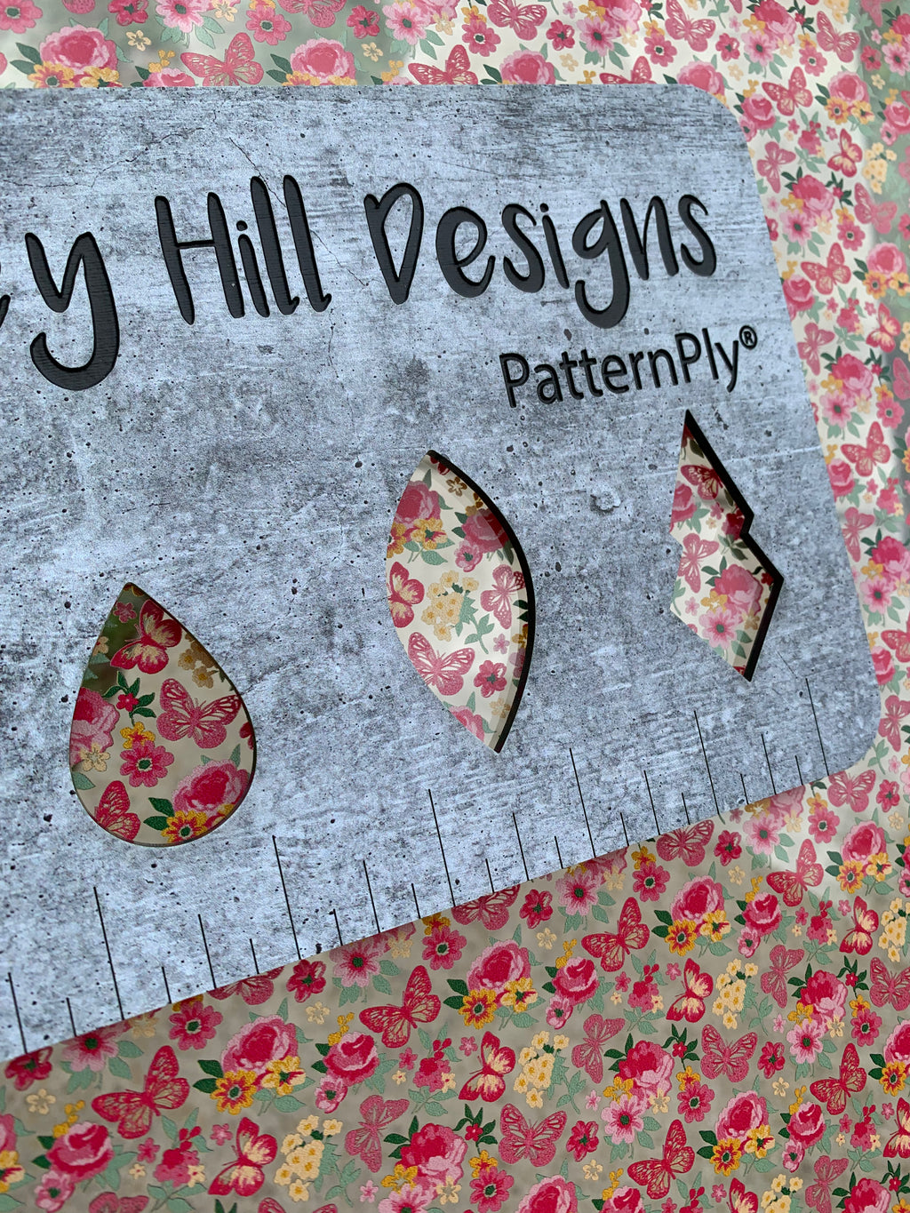 PatternPly® Scattered Butterflies and Flowers sheet showing the pattern