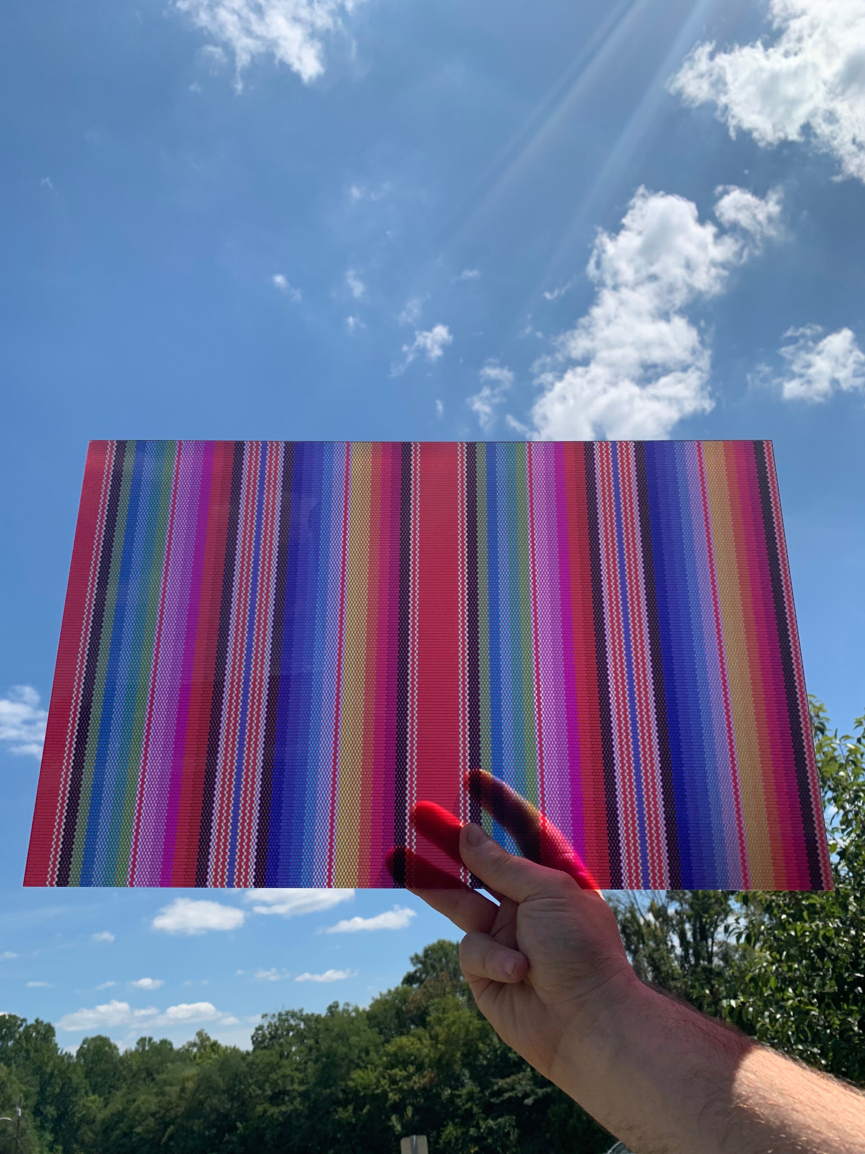 PatternPly® Transparent Serape sheet showing the pattern