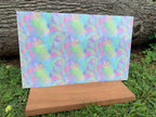 PatternPly® Full Coverage Mini Pastel Rainbow Paint Pour sheet showing the pattern