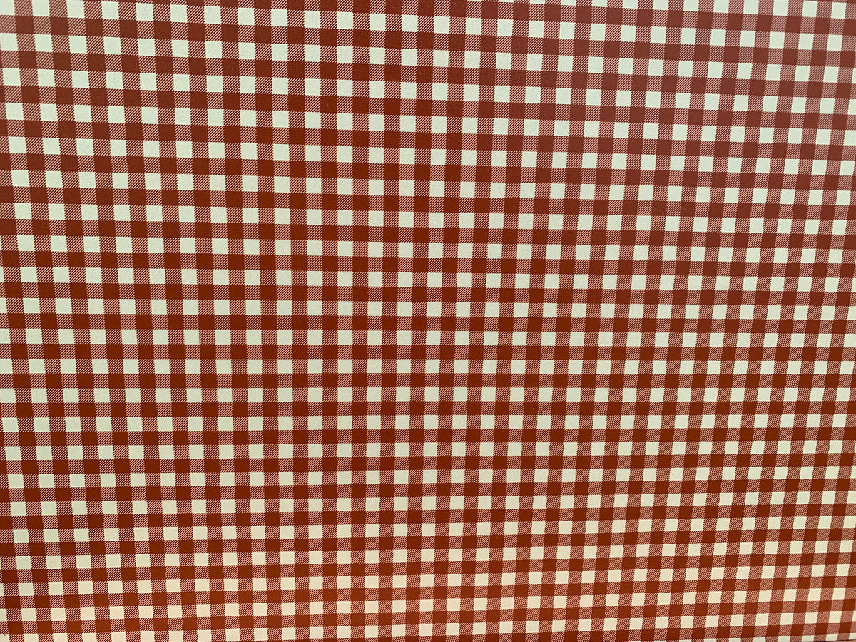 PatternPly® Full Coverage Orange and Cream Buffalo Plaid product photo 3
