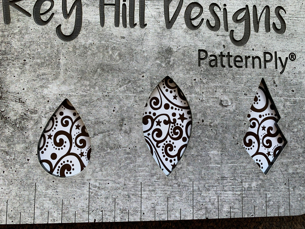PatternPly® Scattered Christmas Scrolls WHITE product photo 9