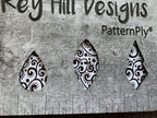 PatternPly® Scattered Christmas Scrolls WHITE product photo 9