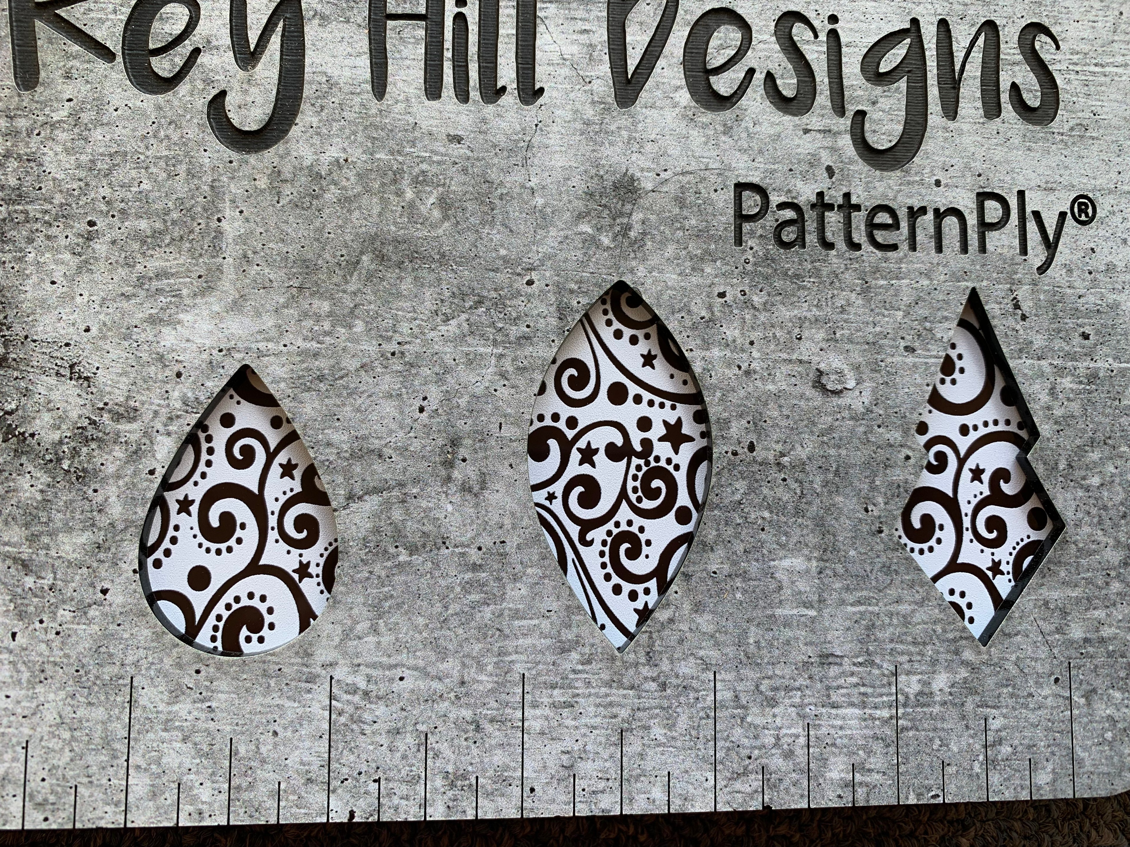PatternPly® Scattered Christmas Scrolls WHITE product photo 9