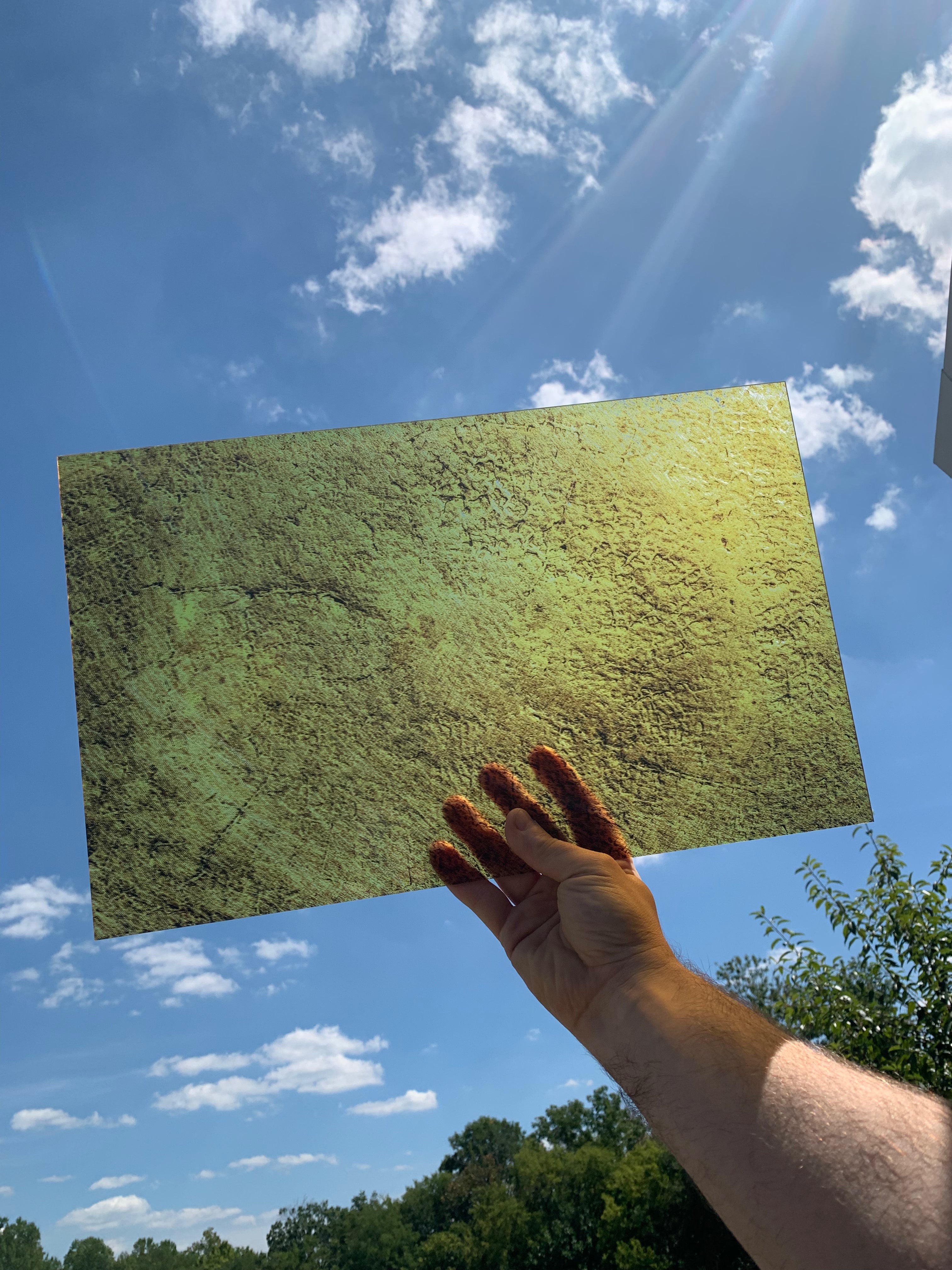 PatternPly® Transparent Gold sheet showing the pattern