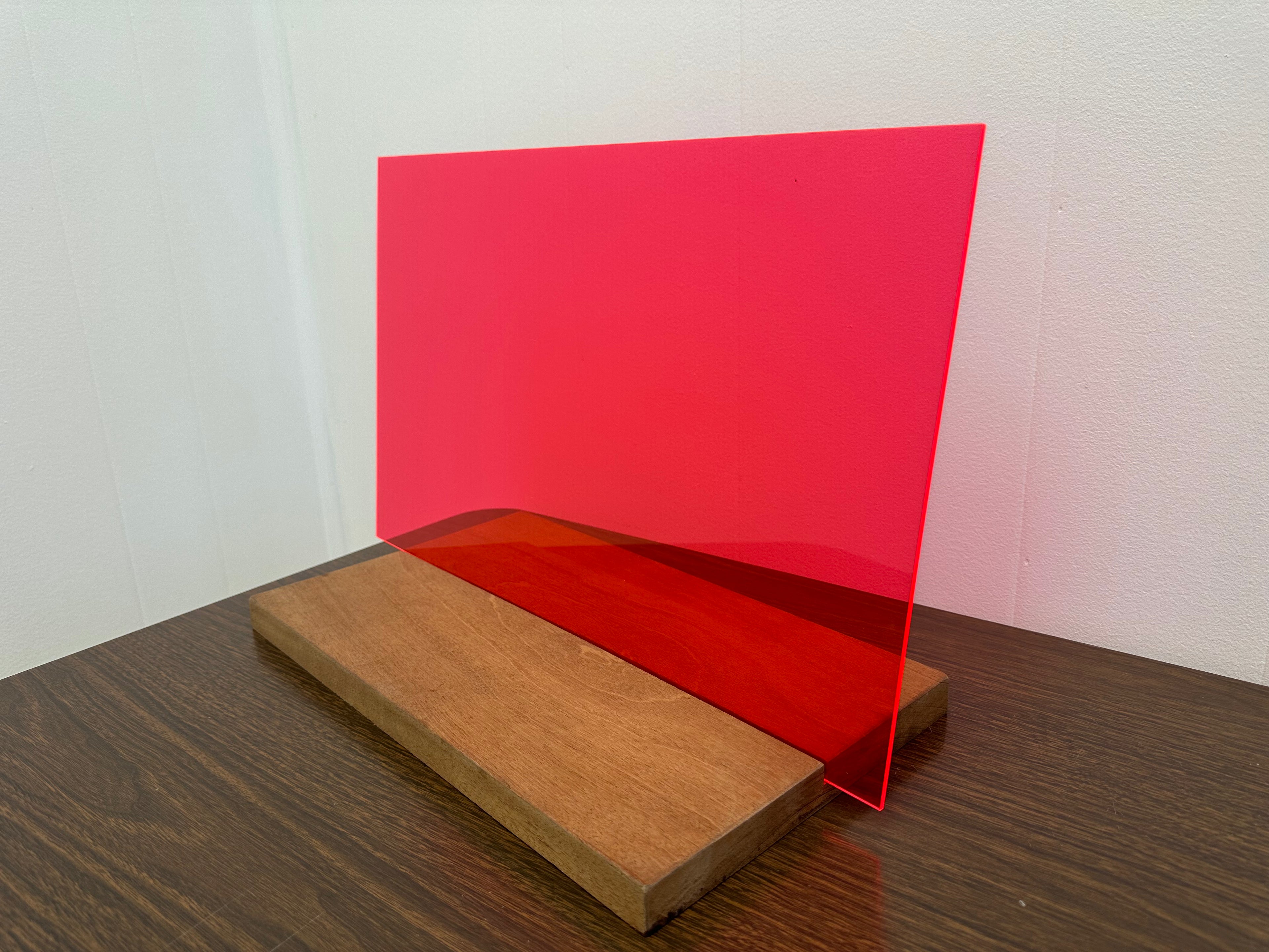 1/8" Translucent Fluorescent Pink Acrylic (per sheet)