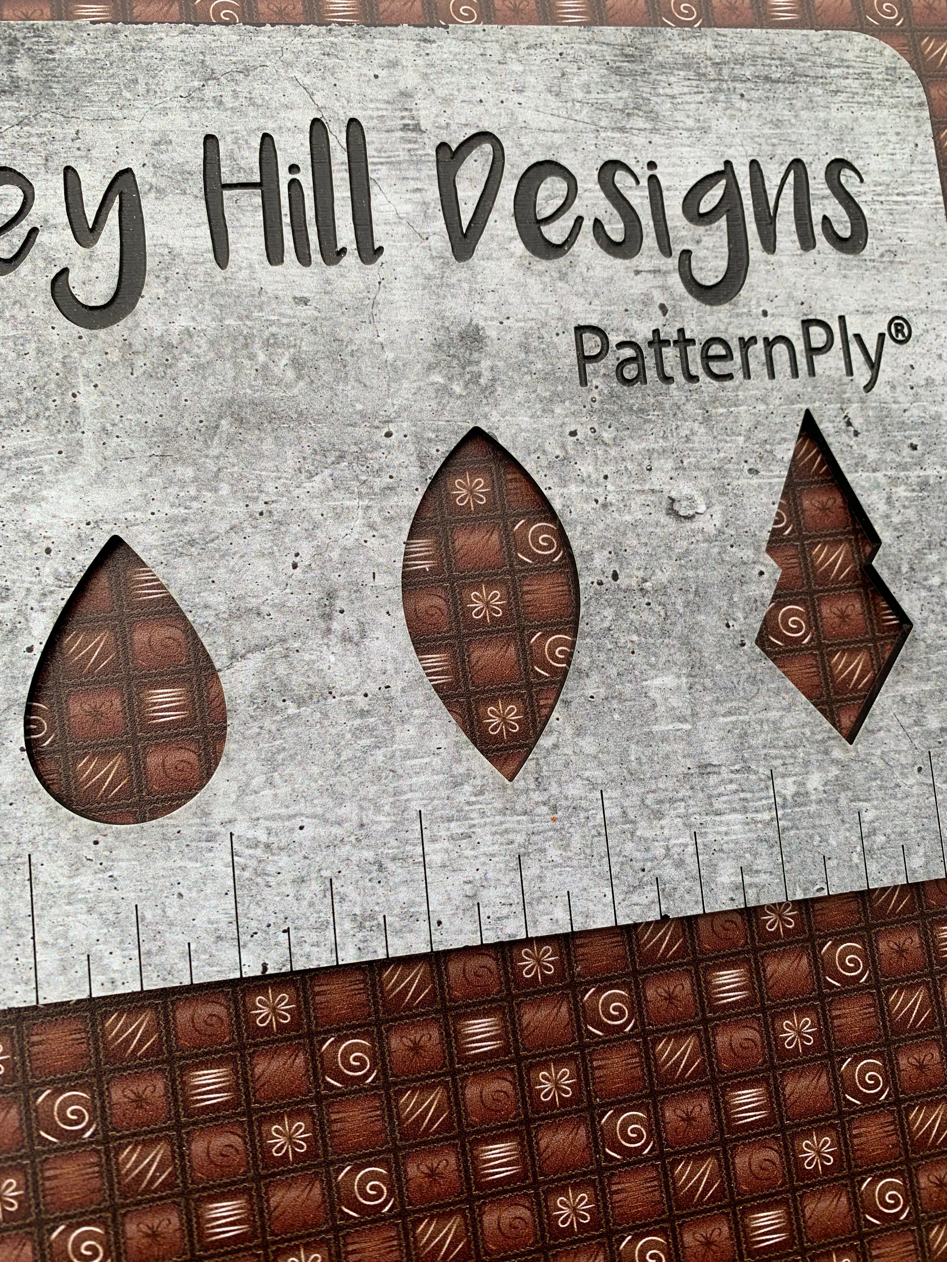 PatternPly® Full Coverage Chocolate Truffles sheet showing the pattern