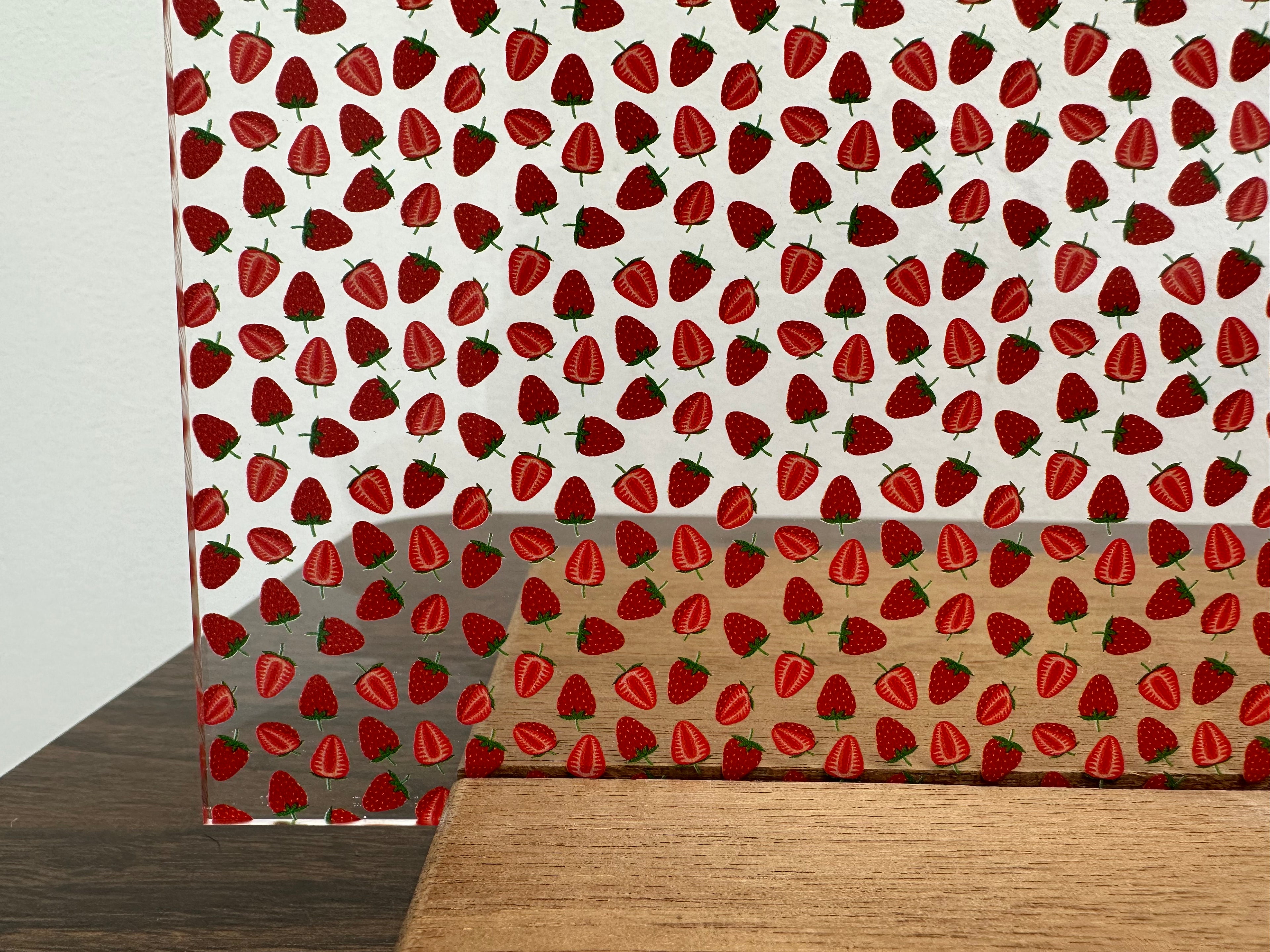 PatternPly® Scattered Strawberries sheet showing the pattern
