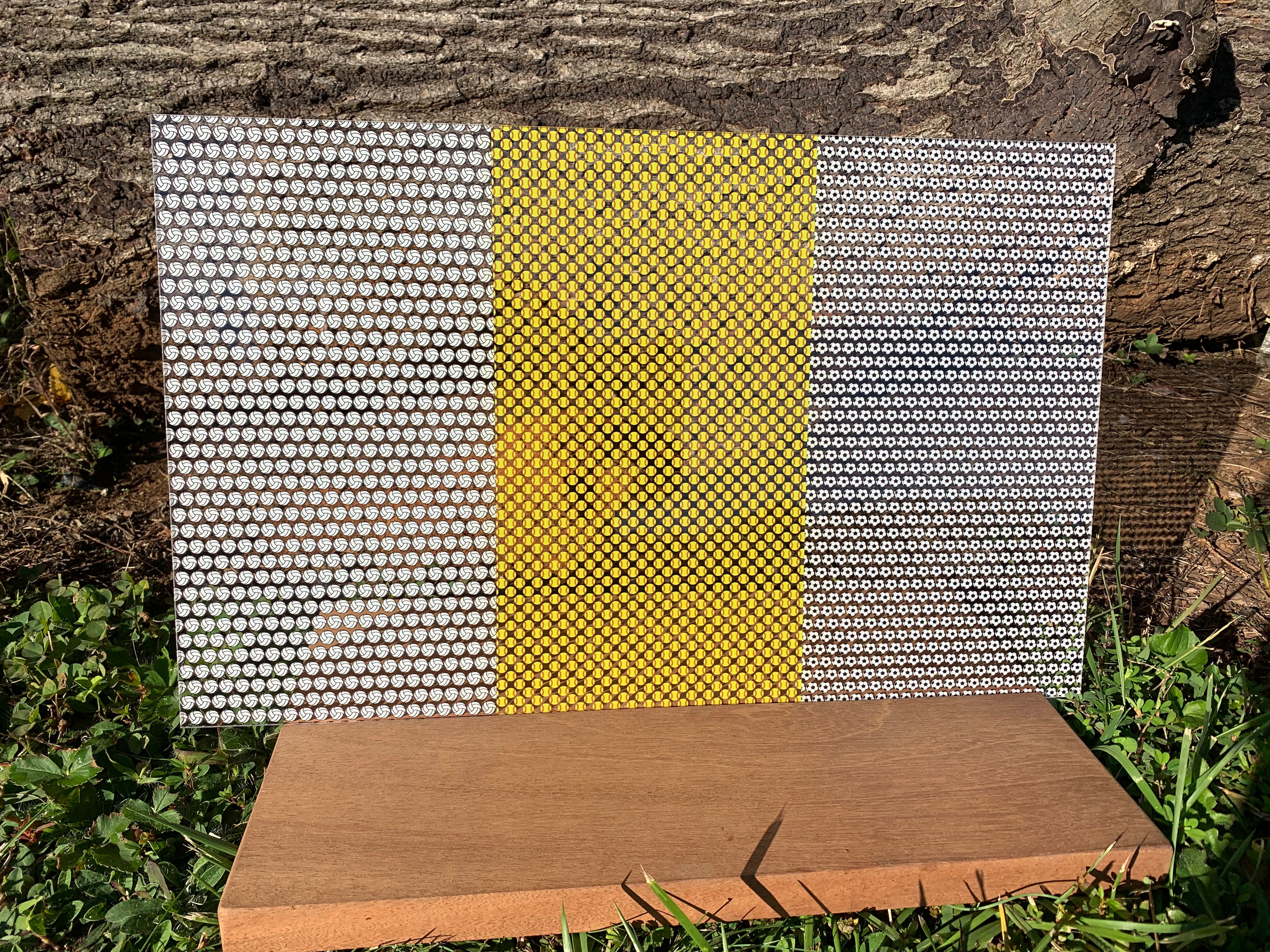 PatternPly® Scattered Sports Trio 2 sheet showing the pattern
