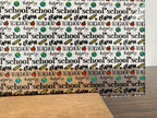 PatternPly® Scattered Teaching Words sheet showing the pattern