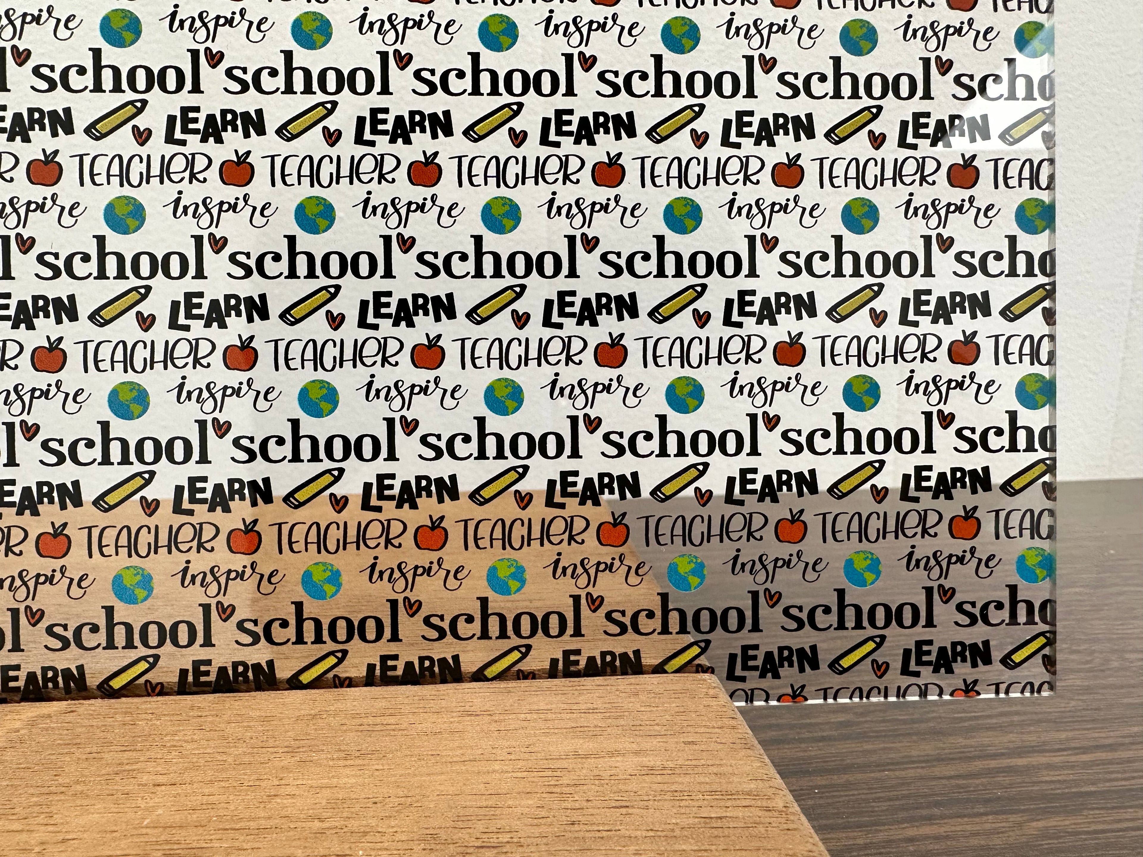 PatternPly® Scattered Teaching Words sheet showing the pattern
