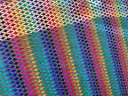 PatternPly® Scattered Rainbow Diamonds sheet showing the pattern