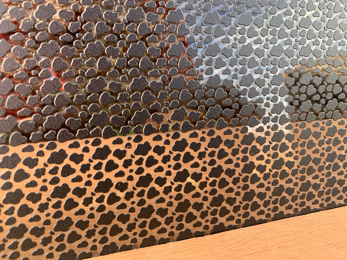 PatternPly® Scattered Micro Cow sheet showing the pattern