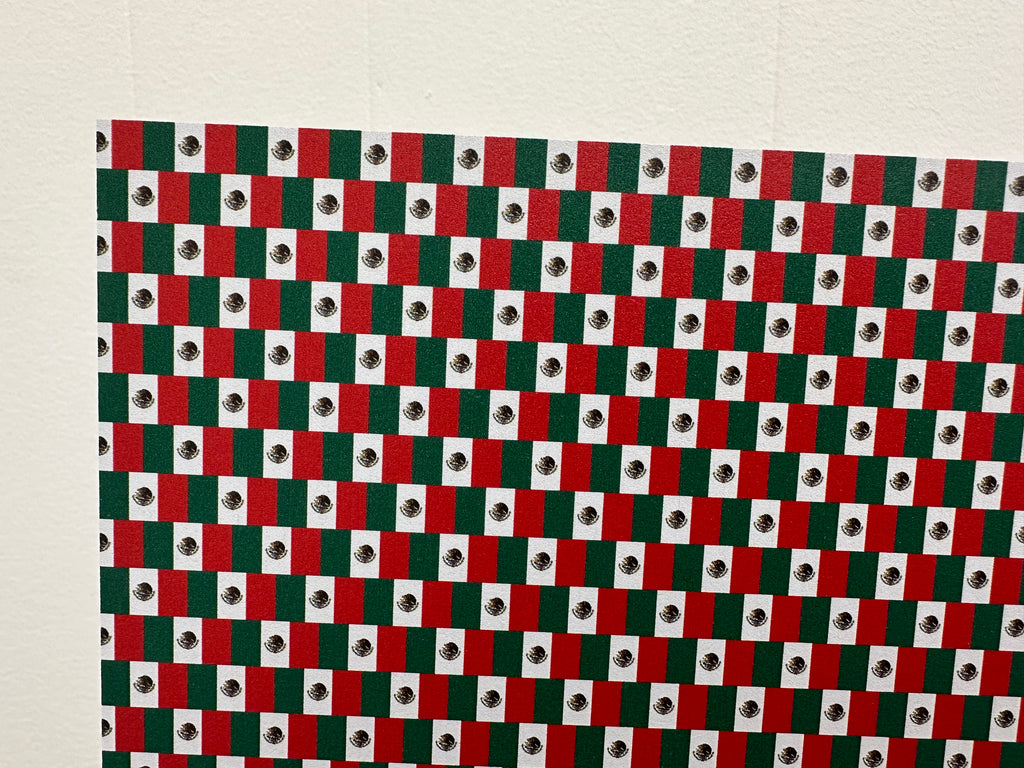 PatternPly® Full Coverage Mexico Flag sheet showing the pattern