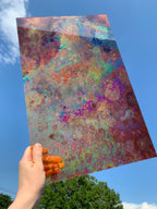 PatternPly® Transparent Oil Slick sheet showing the pattern