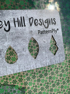 PatternPly® Scattered Marijuana Snowflakes sheet showing the pattern