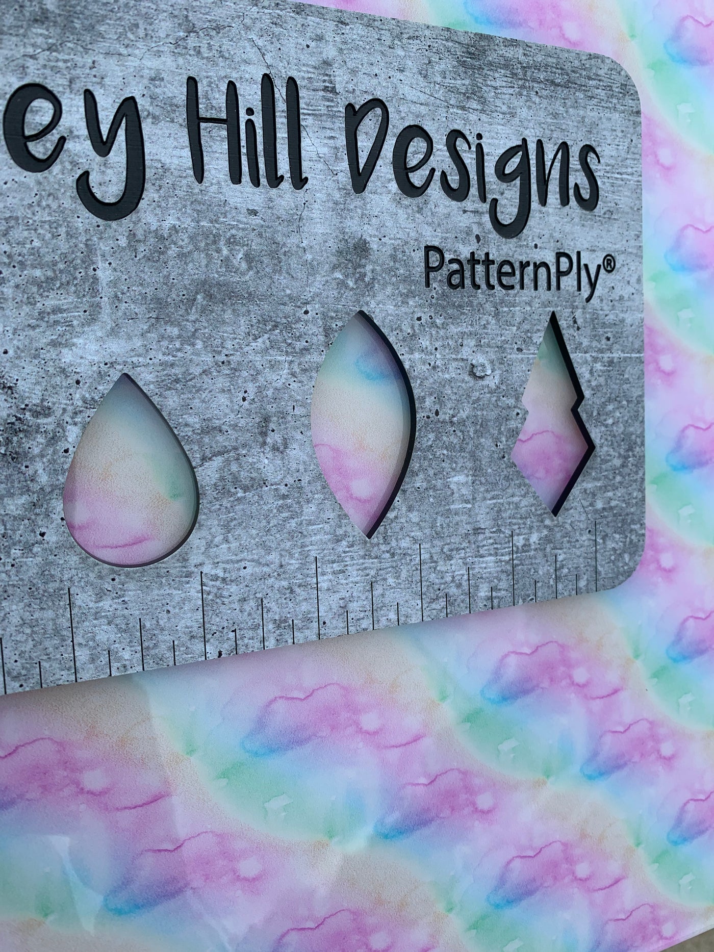 PatternPly® Acrylic Pastel Rainbow Watercolor, Two Sided on Clear