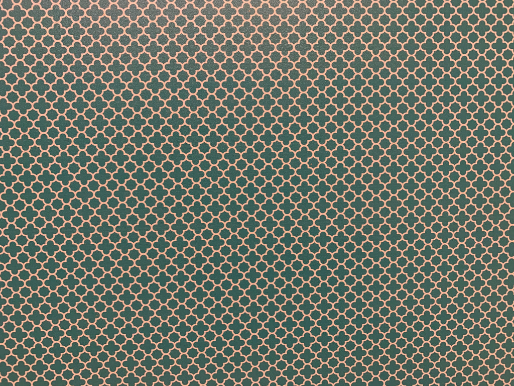 PatternPly® Full Coverage Teal Quatrefoil product photo 3