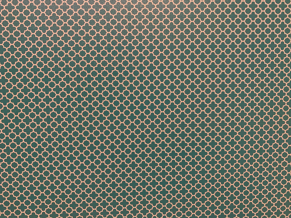 PatternPly® Full Coverage Teal Quatrefoil product photo 3