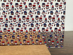 PatternPly® Scattered Patriotic Gnomes sheet showing the pattern