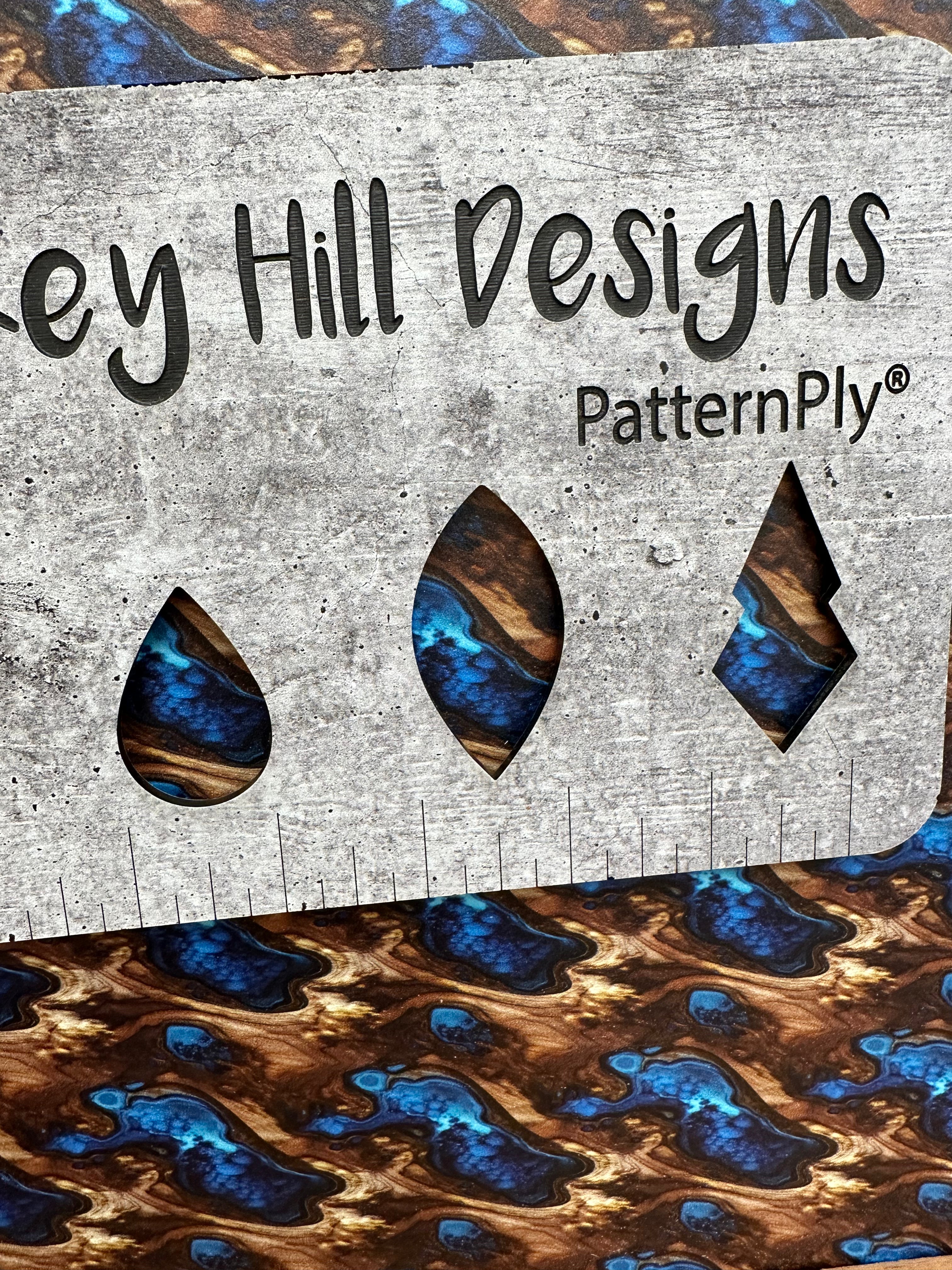 PatternPly® Full Coverage Blue Resin Pour Walnut product photo 3