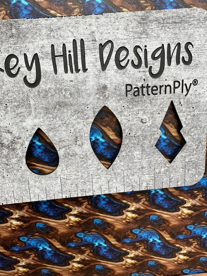 PatternPly® Blue Resin Pour Walnut