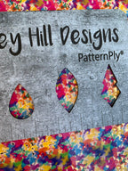 PatternPly® Scattered Sponged Color Palette sheet showing the pattern