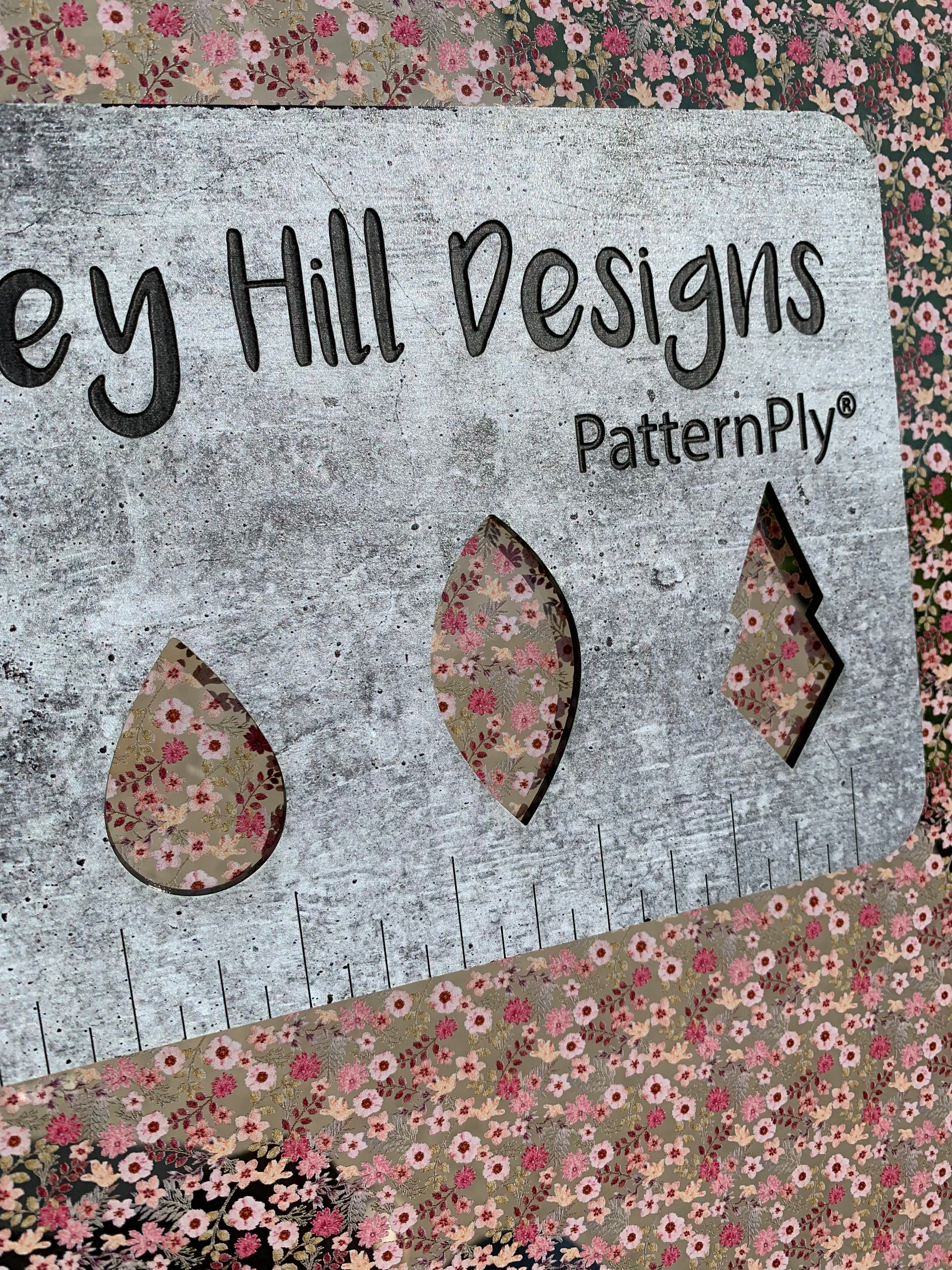 PatternPly® Scattered Micro Dusty Pink Floral sheet showing the pattern