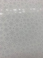 PatternPly® Smoke and Mirrors WHITE, Snowflakes sheet showing the pattern