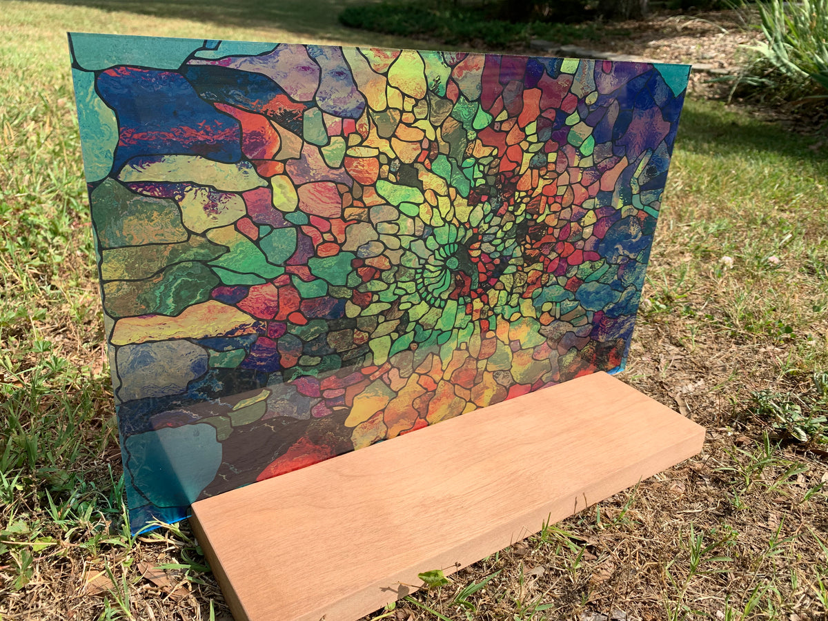 PatternPly® Transparent Stained Glass Swirl product photo 2