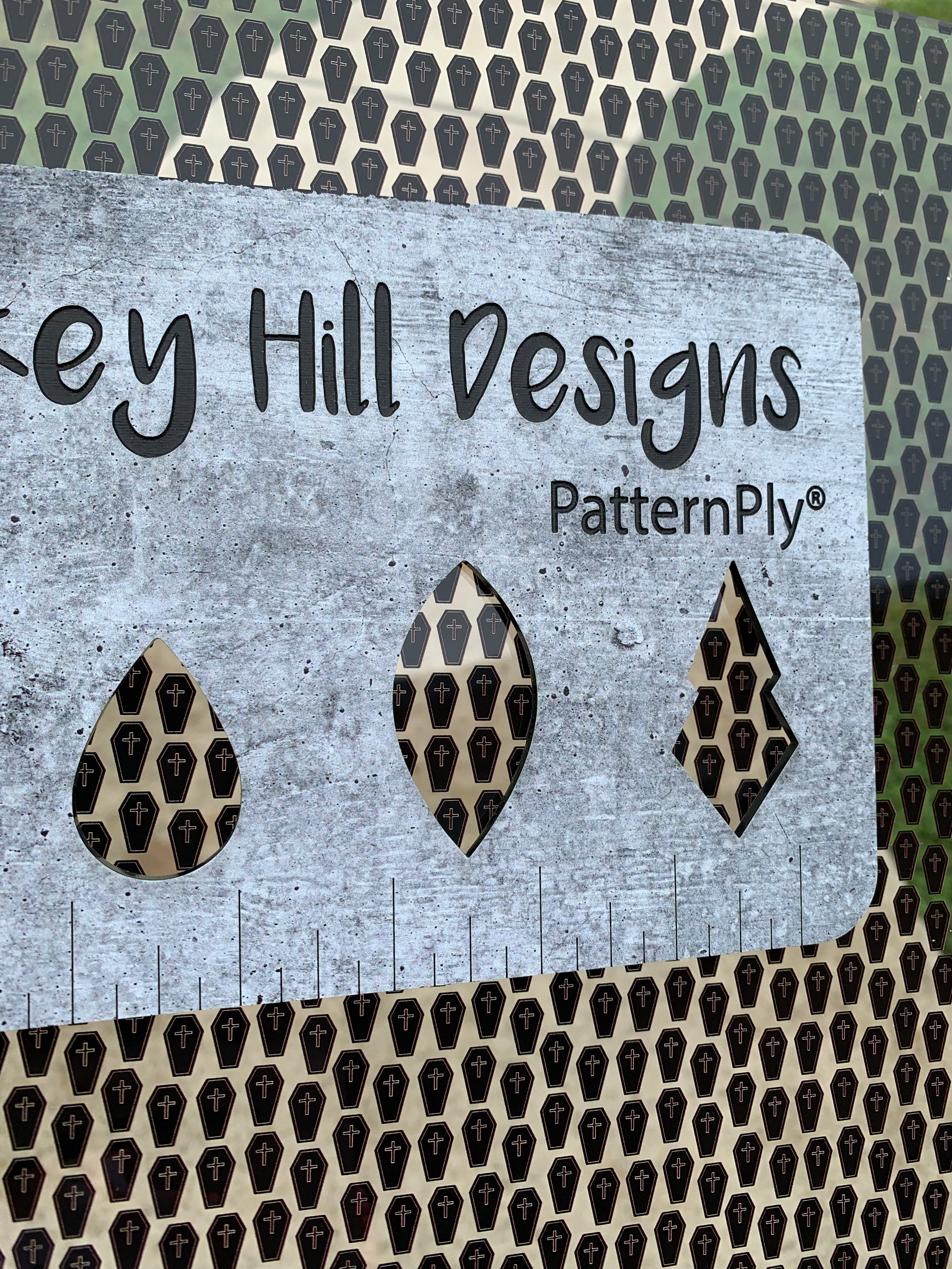 PatternPly® Scattered Coffins sheet showing the pattern