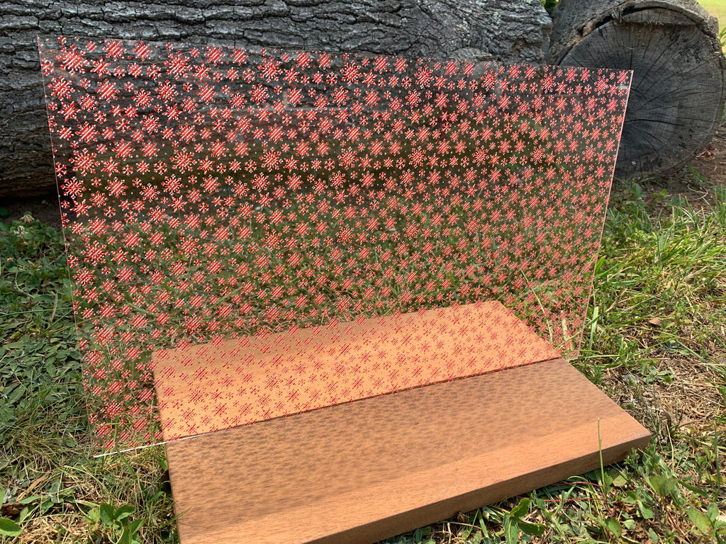PatternPly® Scattered Candy Cane Snowflakes product photo 4