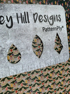 PatternPly® Scattered Nutcracker Tree Branches sheet showing the pattern