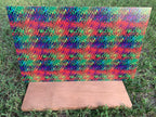 PatternPly® Full Coverage Snakeskin Rainbow sheet showing the pattern