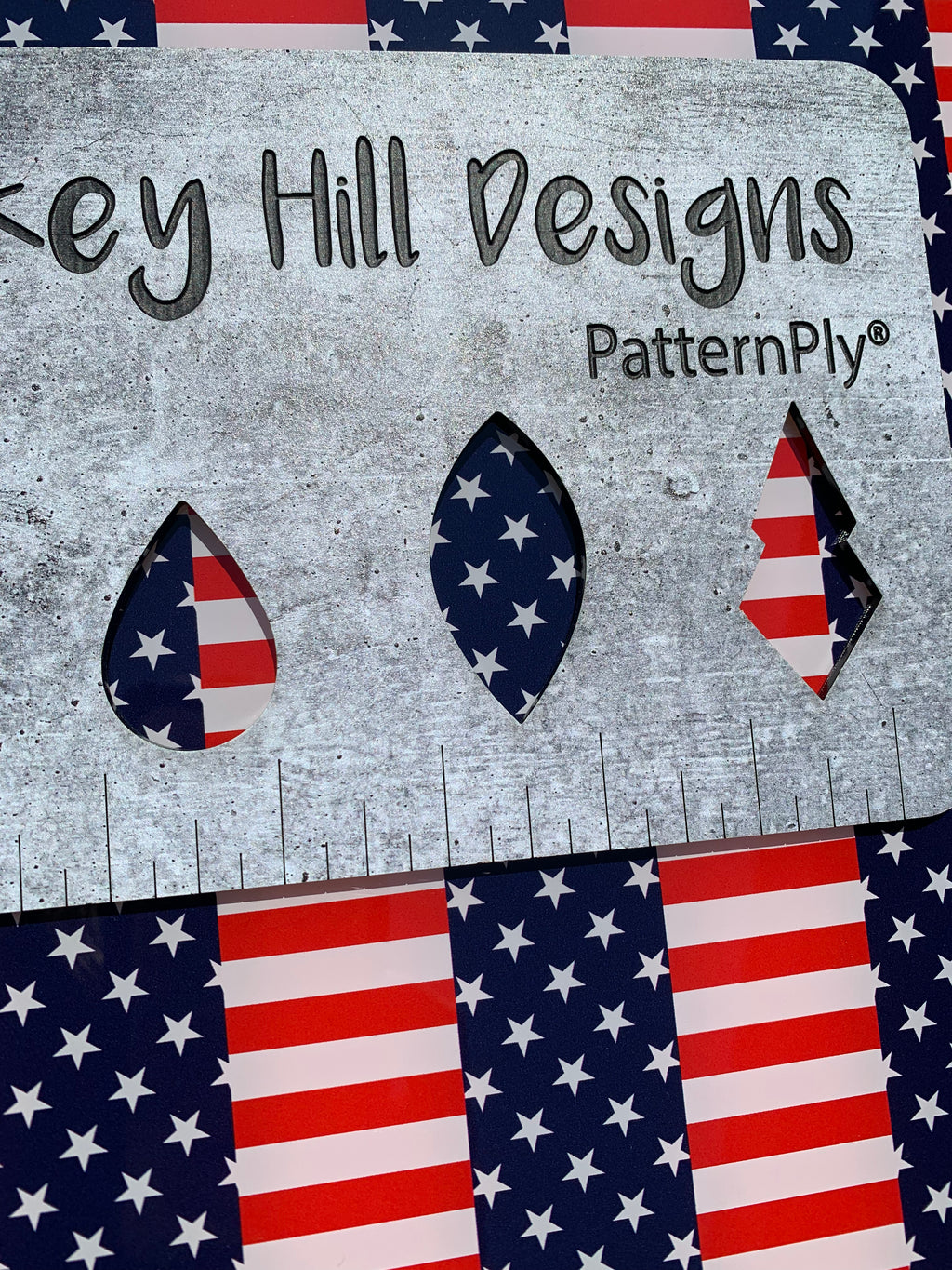 PatternPly® Full Coverage US Flag Repeating with White Background sheet showing the pattern