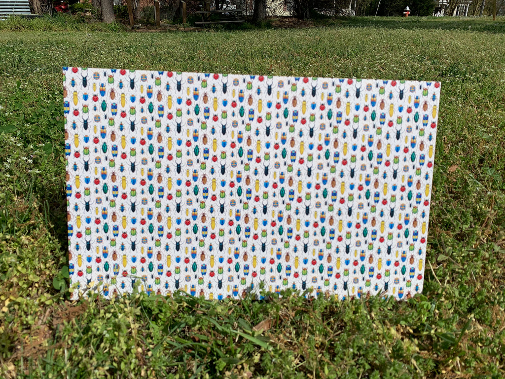 PatternPly® Full Coverage Small Beetles sheet showing the pattern