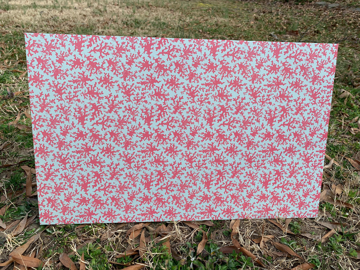PatternPly® Full Coverage Sponged Coral sheet showing the pattern