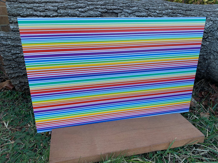 PatternPly Spaced Rainbow Stripes