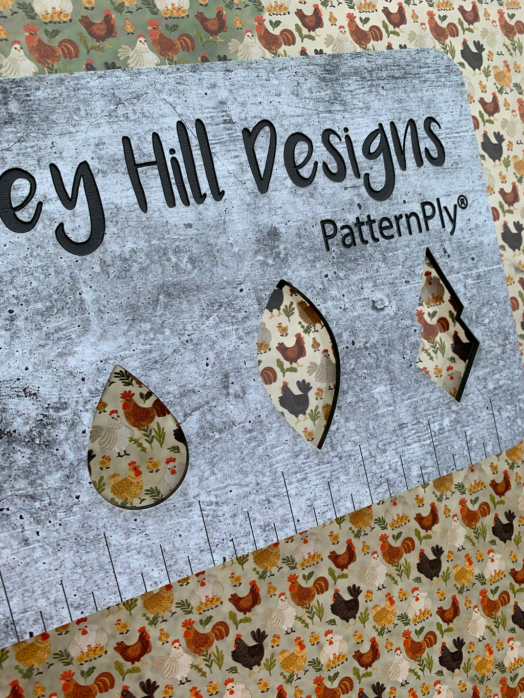 PatternPly® Scattered Chickens and Chicks sheet showing the pattern
