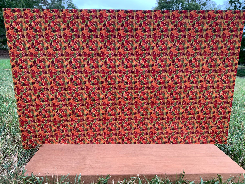 PatternPly® Full Coverage Wood and Leaves sheet showing the pattern