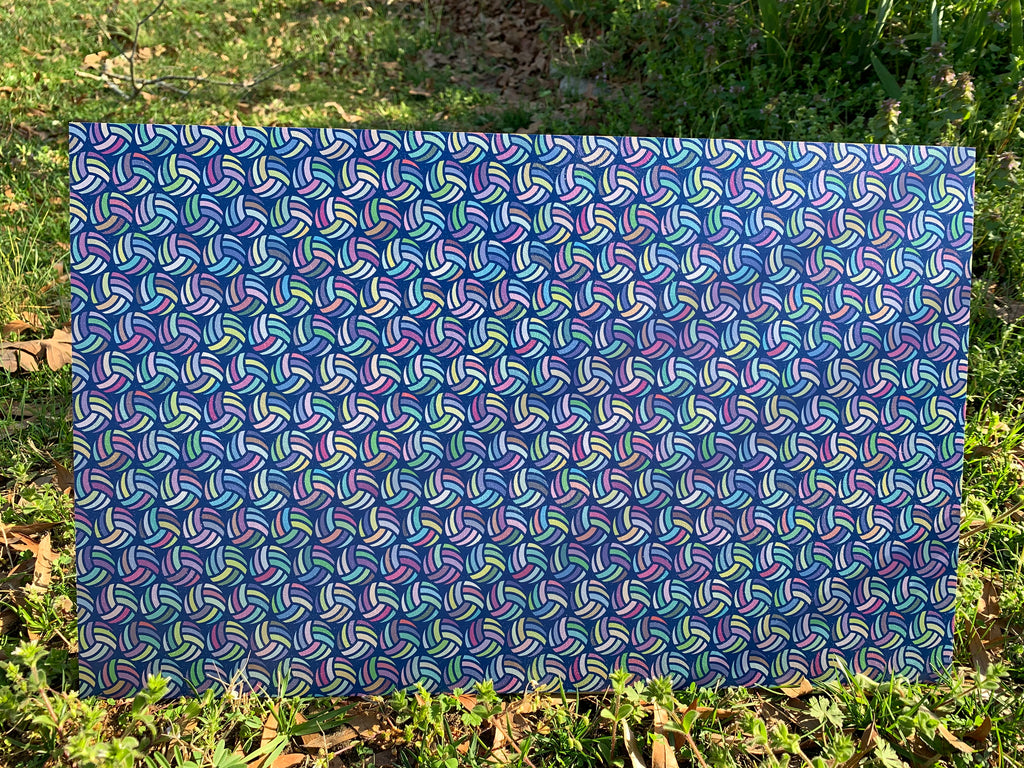 PatternPly® Full Coverage Volleyballs sheet showing the pattern