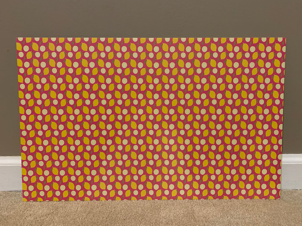 PatternPly® Full Coverage Pink Lemon sheet showing the pattern