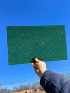 PatternPly® Transparent Green Glitter* sheet showing the pattern