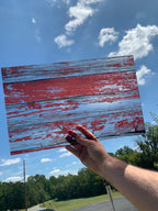 PatternPly® Transparent Red Barn sheet showing the pattern