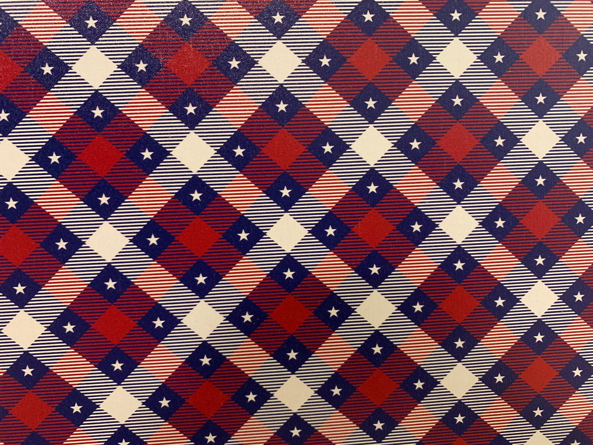 PatternPly® Full Coverage Patriotic Plaid with Stars product photo 3