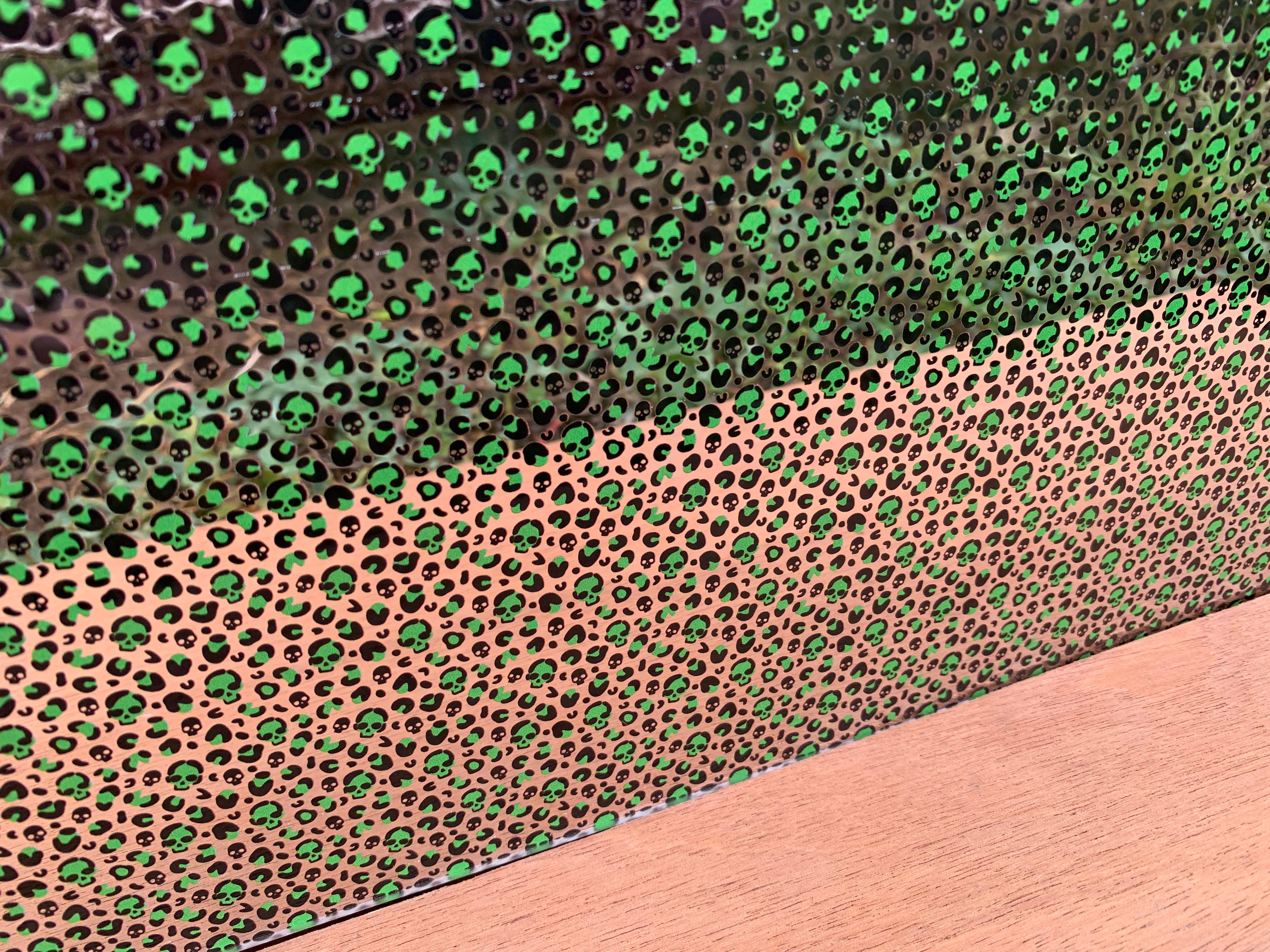 PatternPly® Scattered Green Micro Skull Leopard product photo 4
